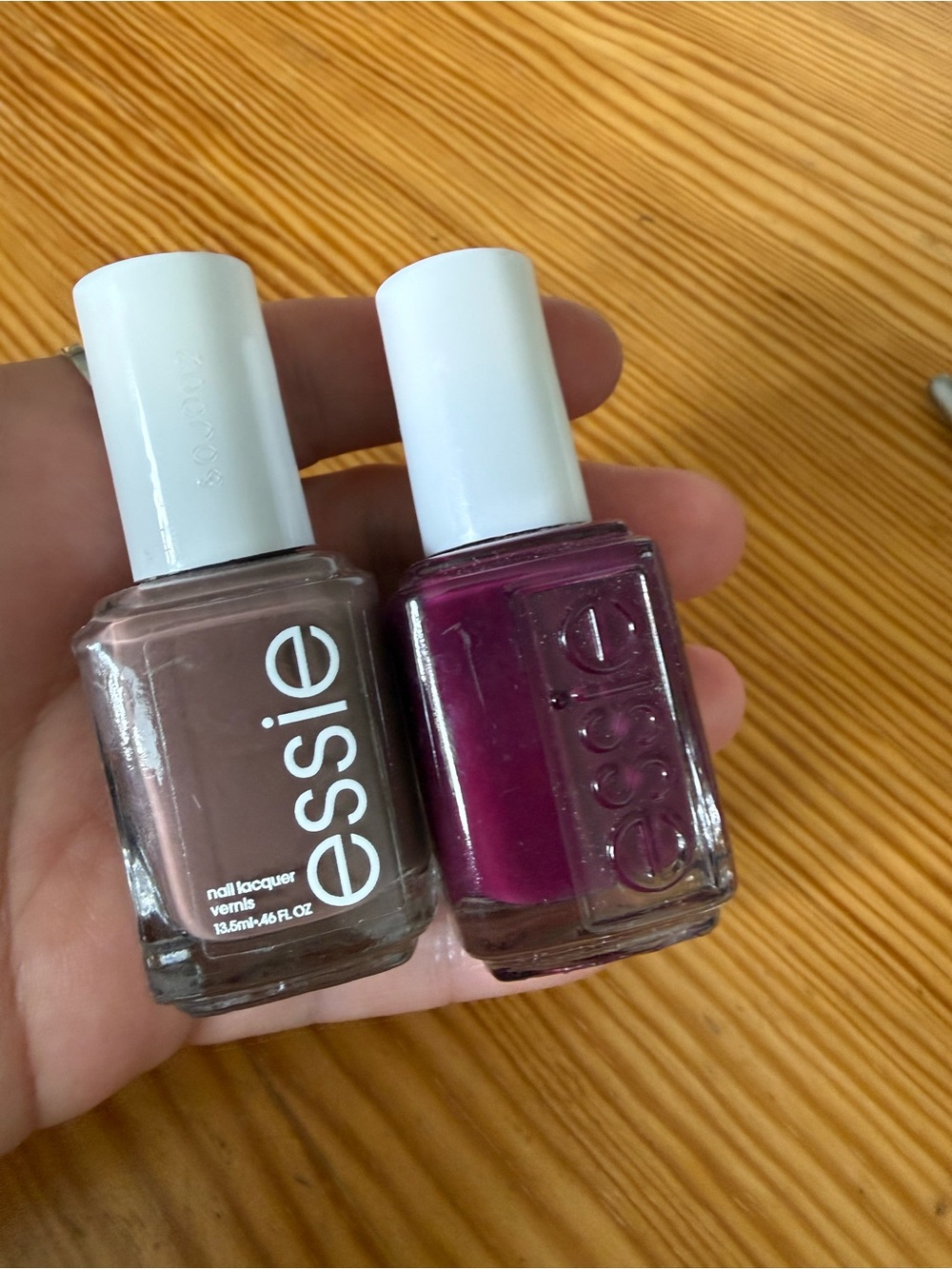 Essie Nail Polish Duo - Taupe & Deep Berry